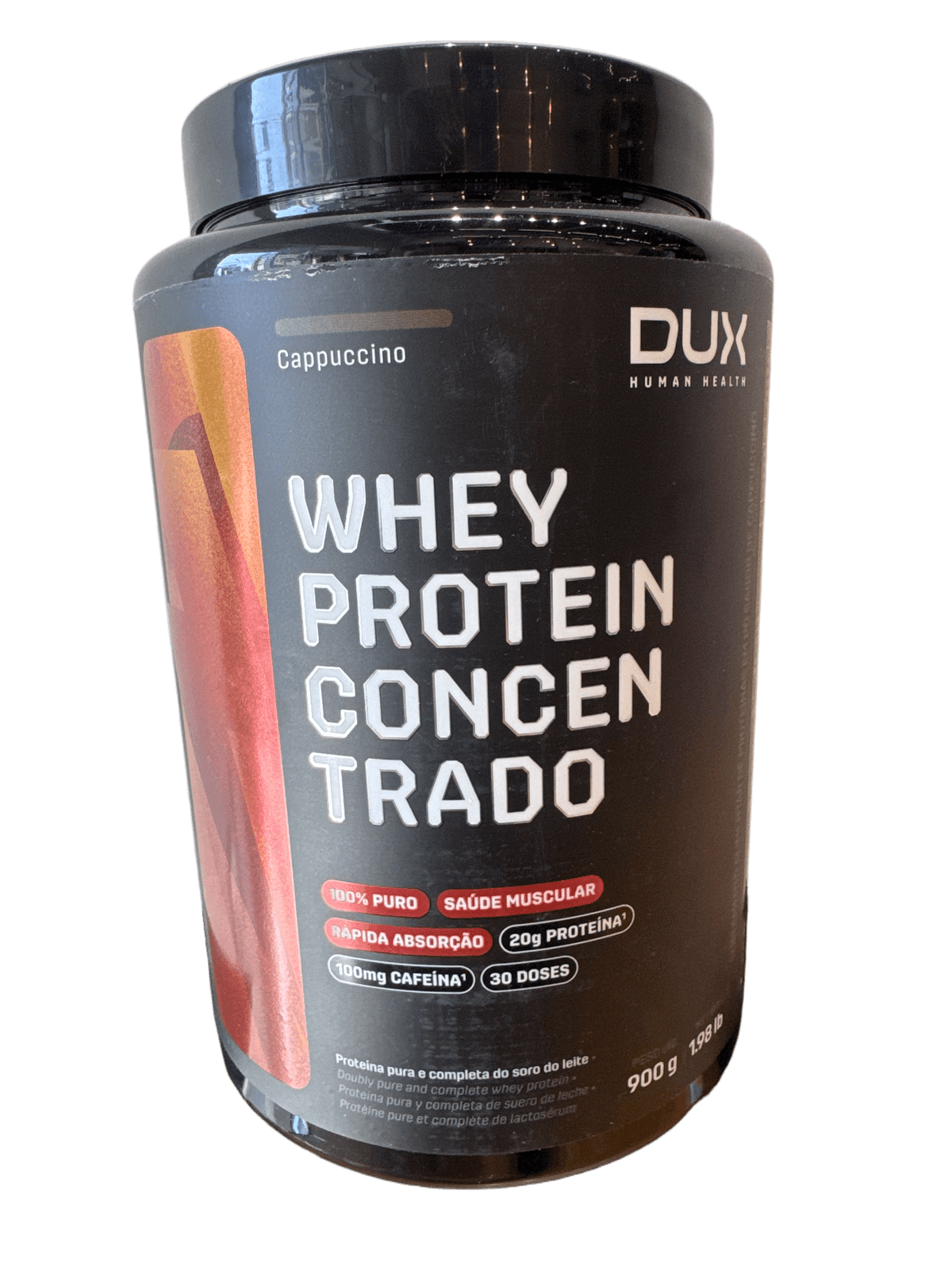 WHEY PROTEIN CONCENTRADO CAPPUCCINO 900G — DUX
