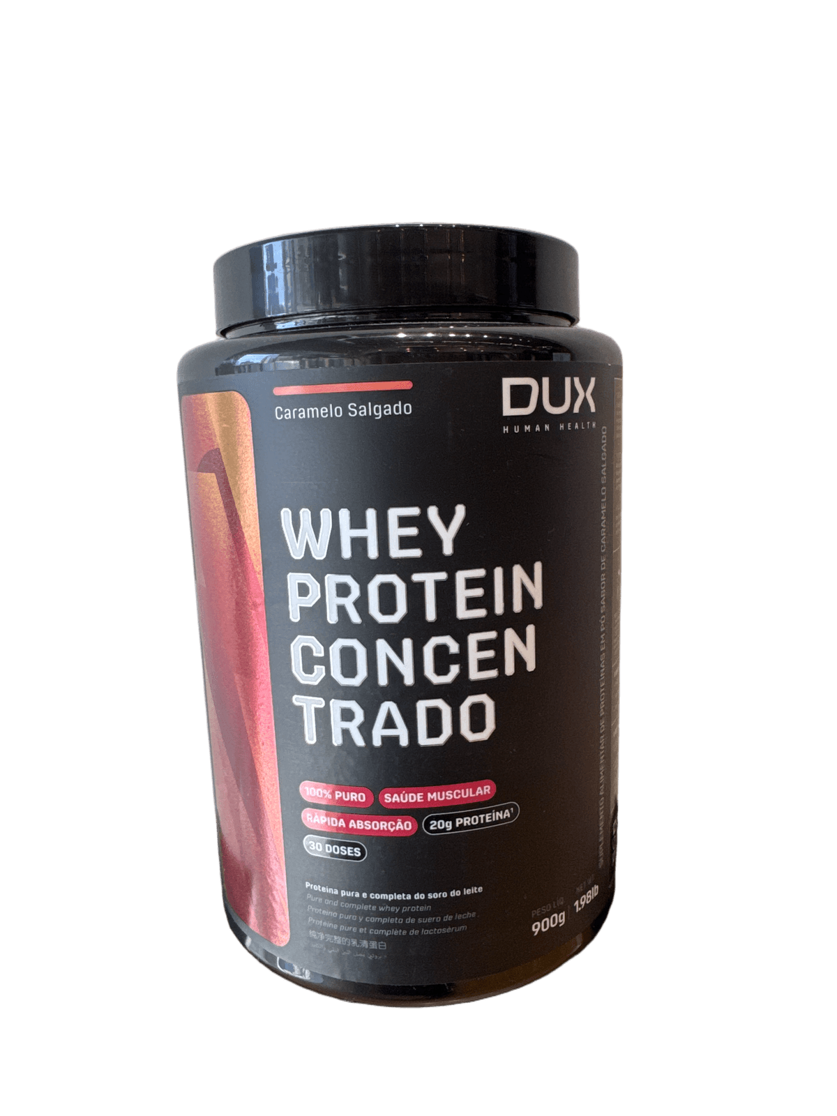 WHEY PROTEIN CONCENTRADO CARAMELO SALGADO 900G — DUX