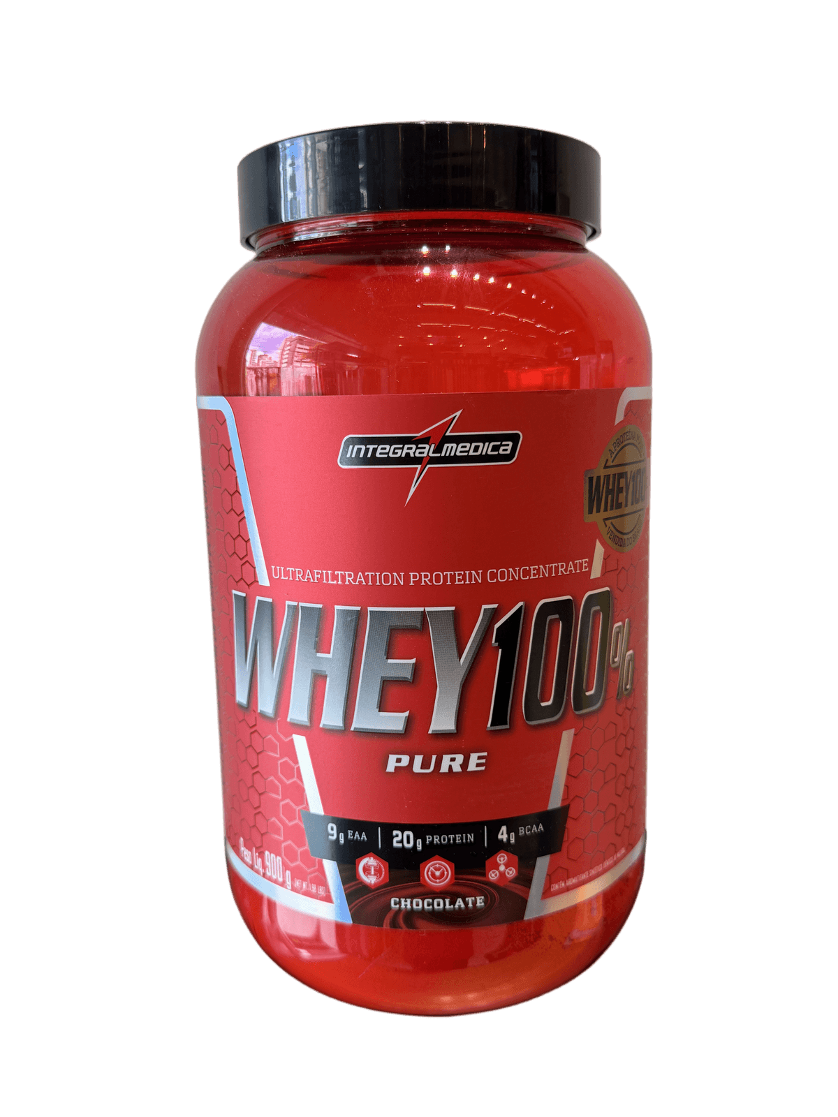 WHEY 100% PURE CHOCOLATE 900G — INTEGRAL MEDICA