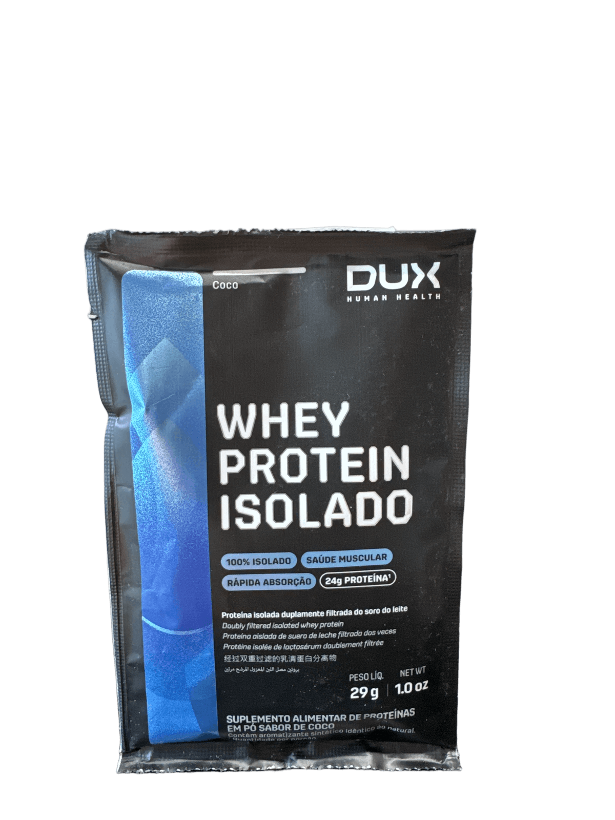 SACHÊ WHEY PROTEIN ISOLADO COCO 30G — DUX