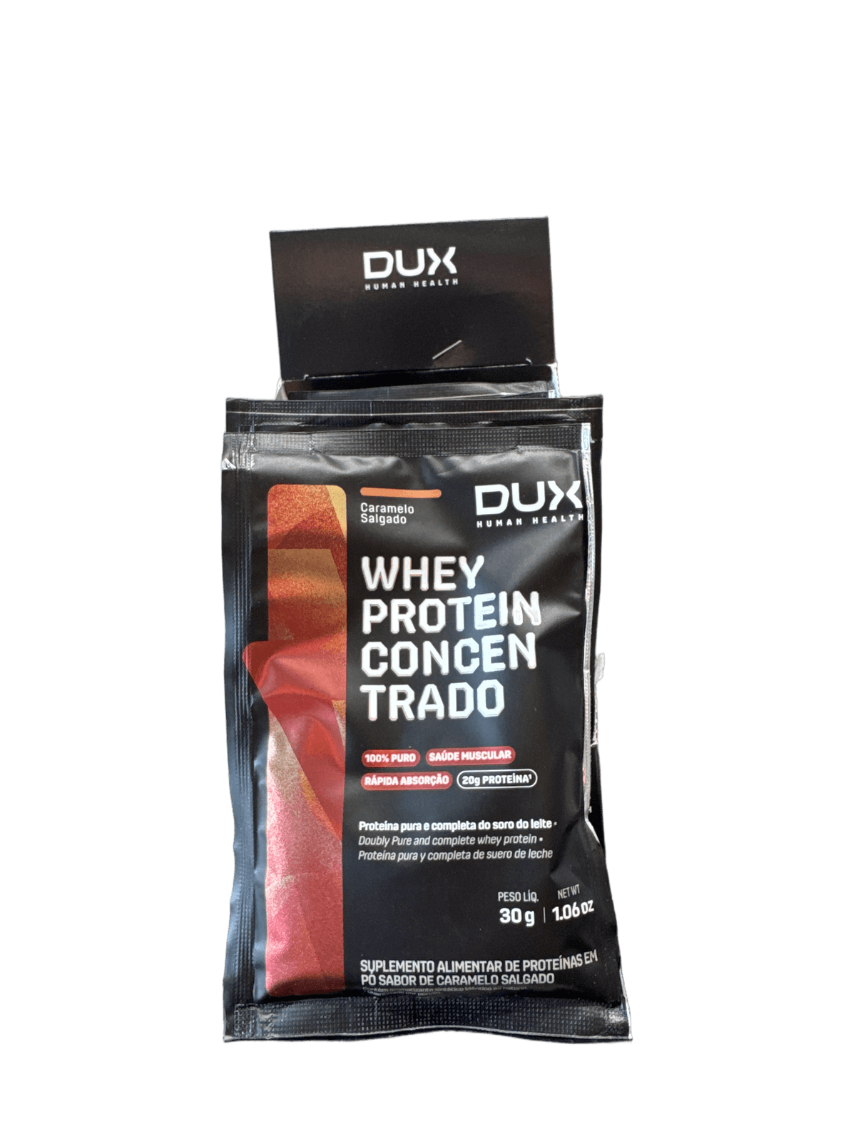 WHEY SACHÊ CONCENTRADO CARAMELO SALGADO 30G — DUX