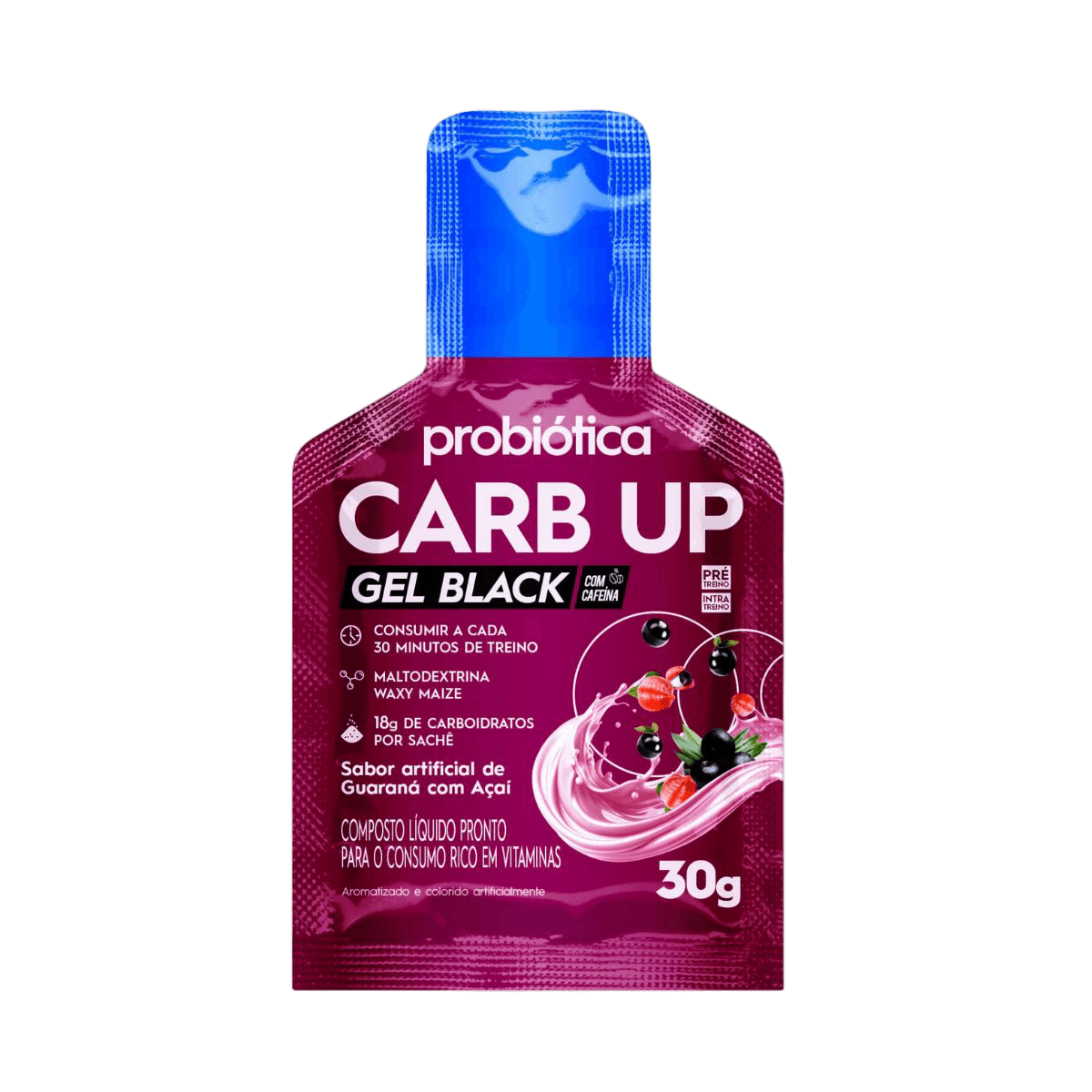 CARB UP GEL BLACK AÇAÍ COM GUARANÁ 30G