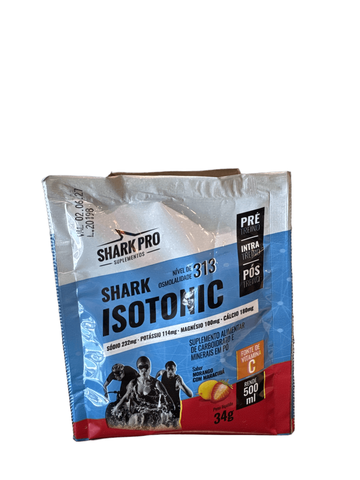 ISOTÔNICO MORANGO COM MARACUJÁ 34G — SHARK PRO