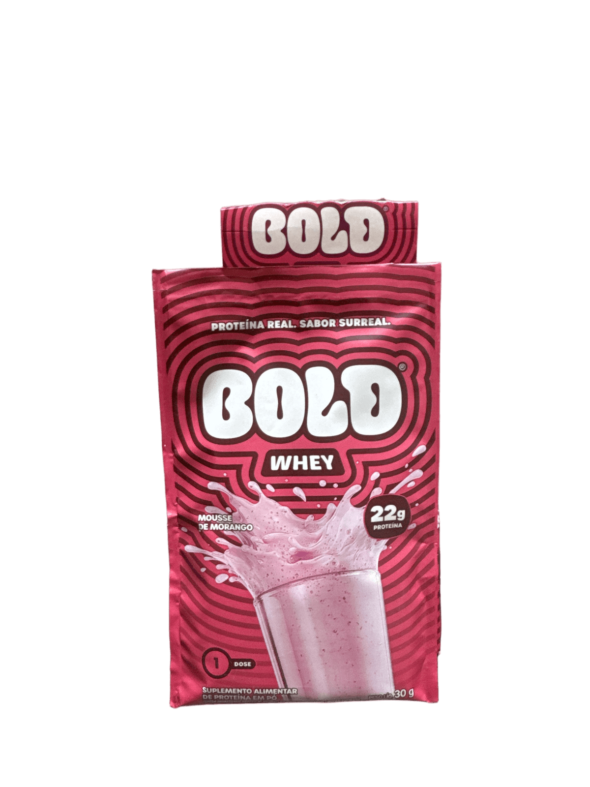 WHEY MOUSSE DE MORANGO 30G — BOLD