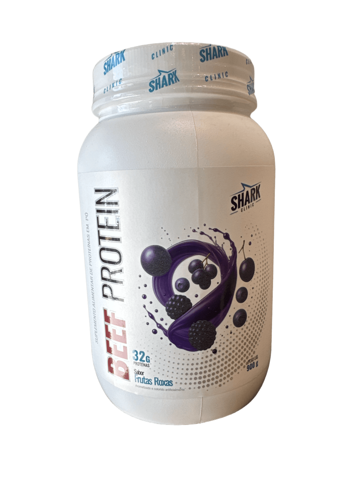 BEEF PROTEIN FRUTAS ROXAS 900G — SHARK PRO
