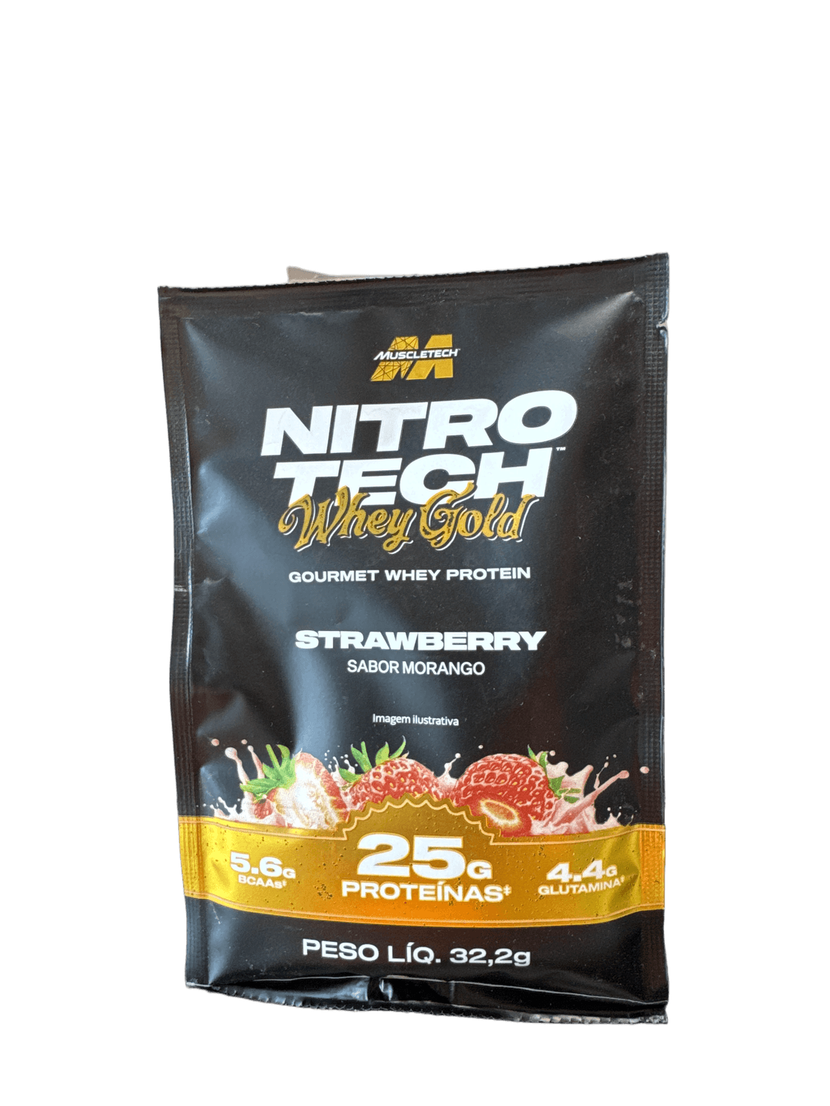 NITRO TECH WHEY GOLD SACHE MORANGO 31,4G — MUSCLETECH