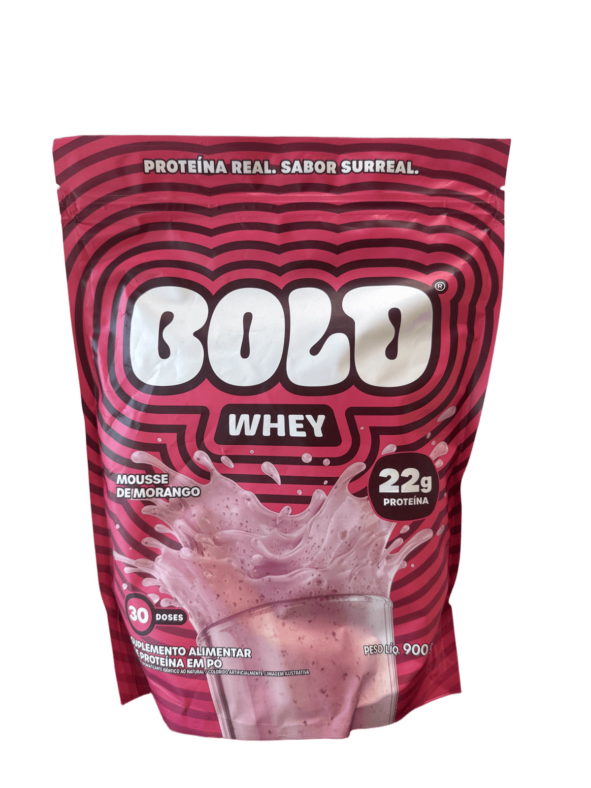 WHEY MOUSSE DE MORANGO REFIL 900G — BOLD