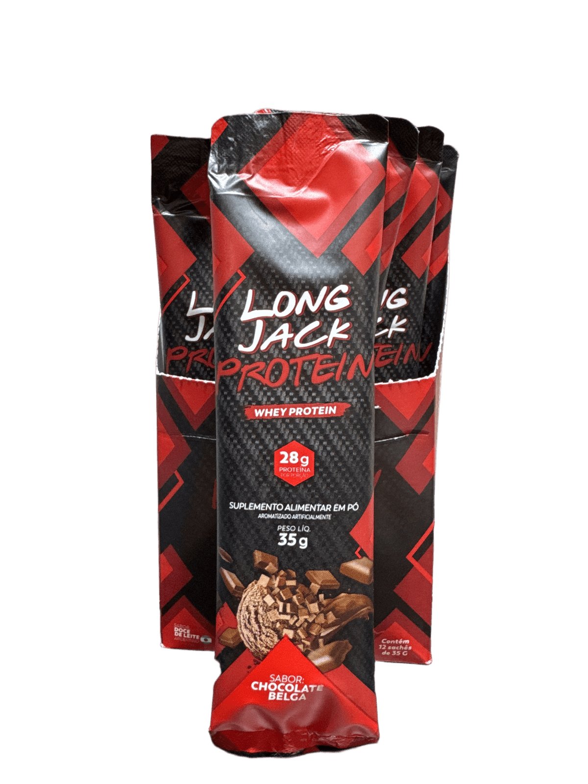 SACHE PROTEIN CHOCOLATE BELGA 35G — LONG JACK