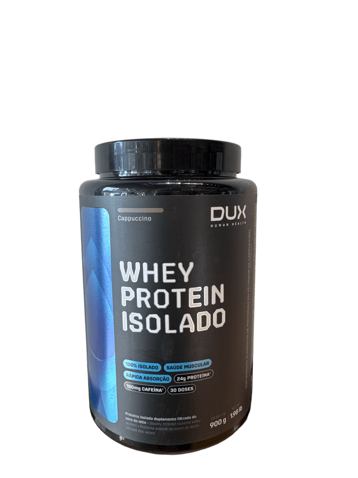 WHEY PROTEIN ISOLADO CAPPUCCINO 900G — DUX