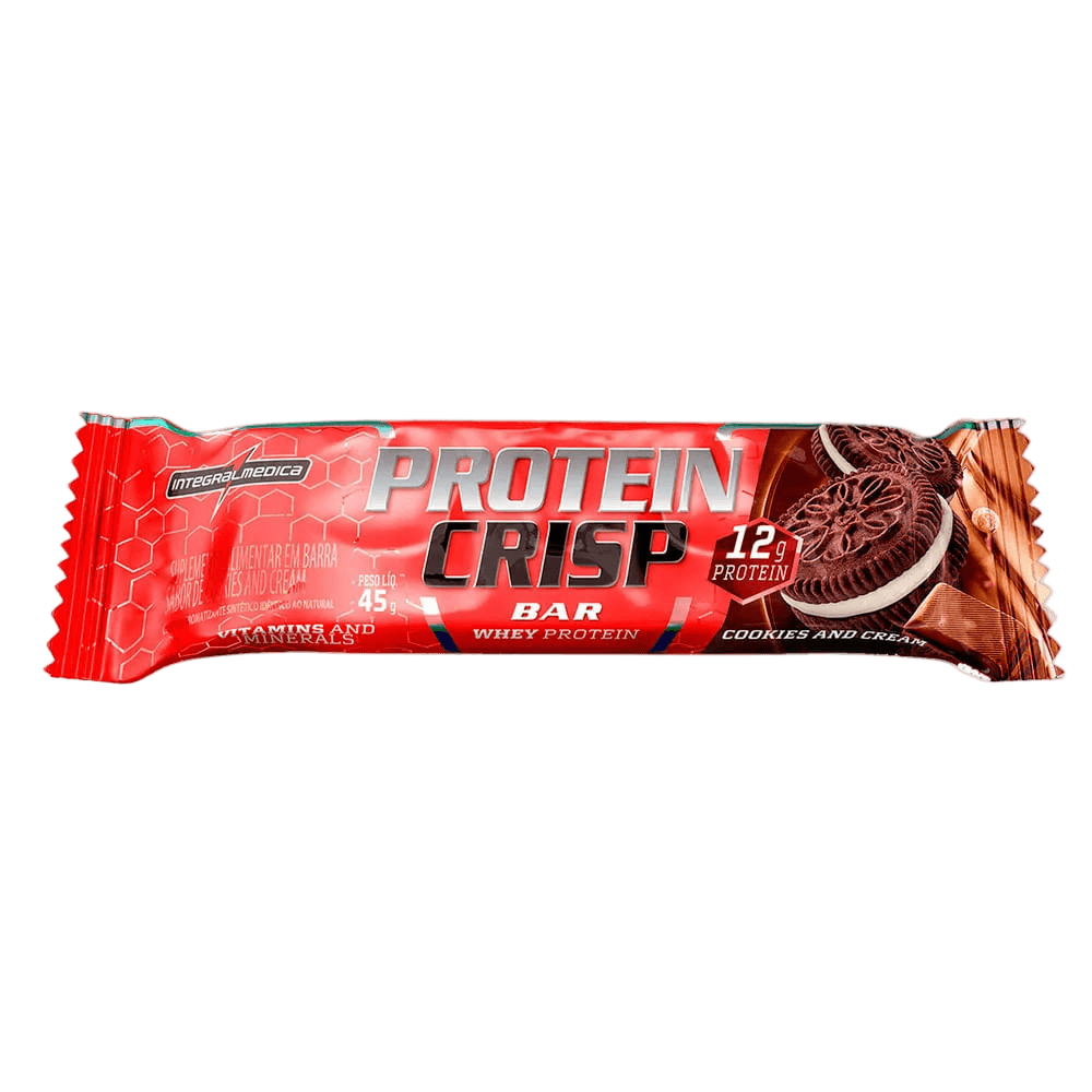 CRISP BAR COOKIES AND CREAM 45G — INTEGRAL MEDICA