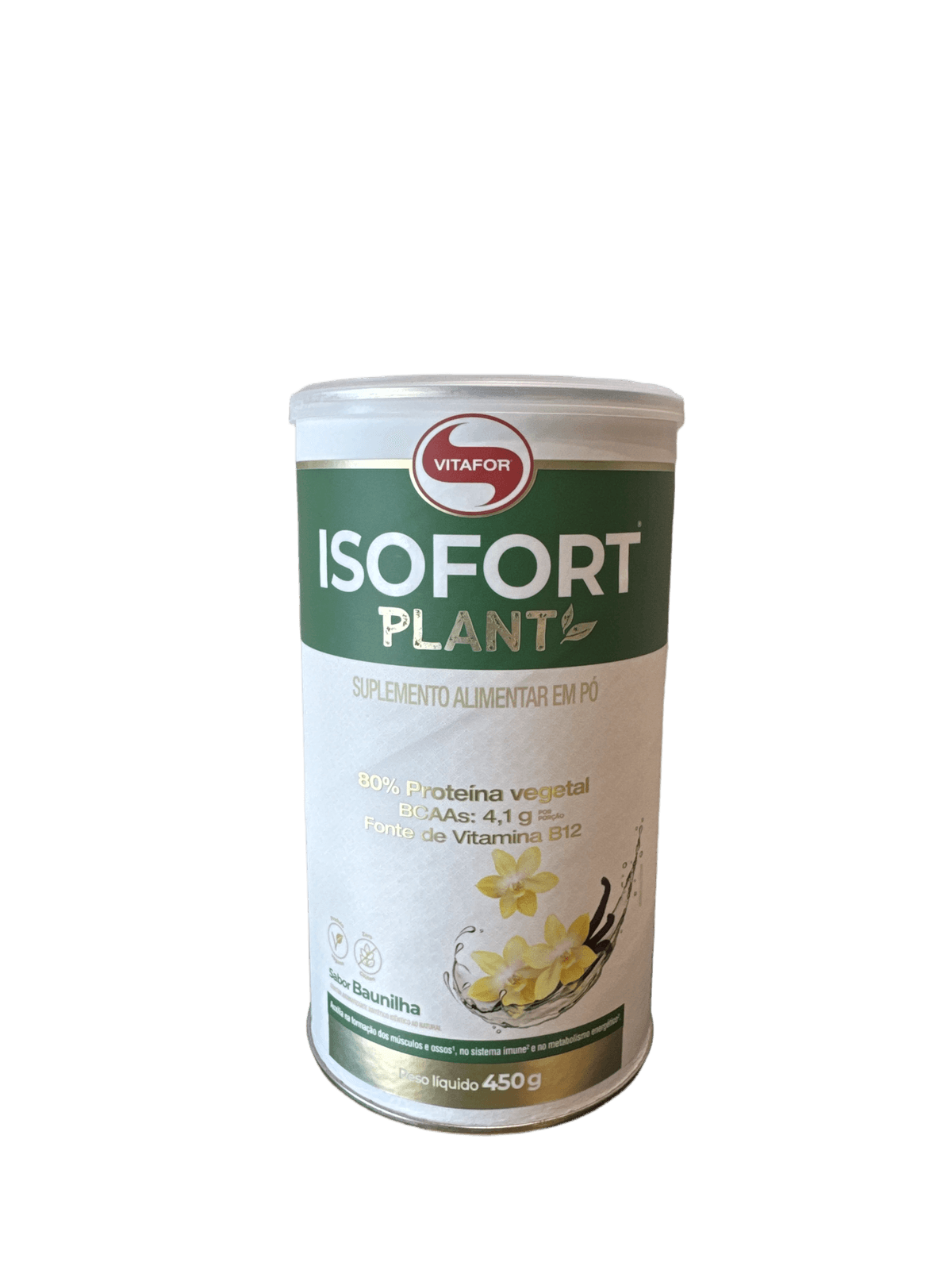 ISOFORT PLANT BAUNILHA 450G — VITAFOR