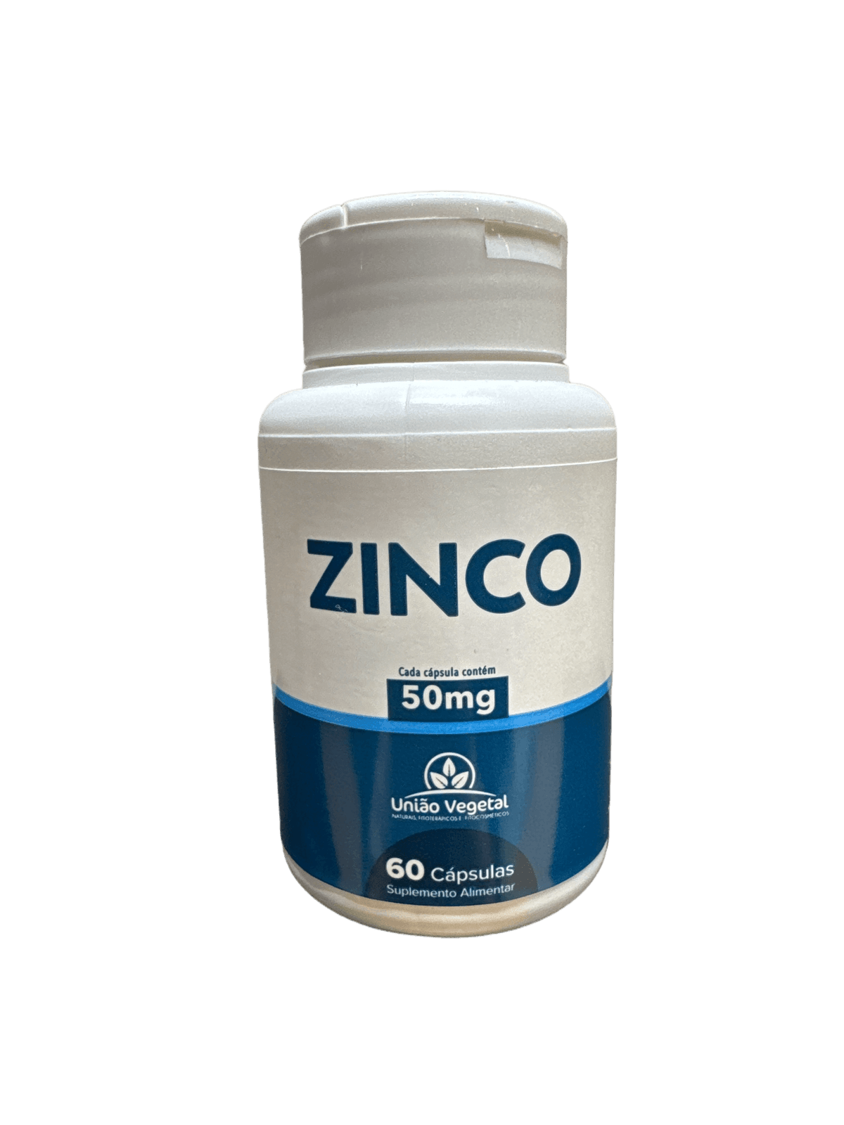 ZINCO 50MG 60 CÁPSULAS — UNIÃO VEGETAL