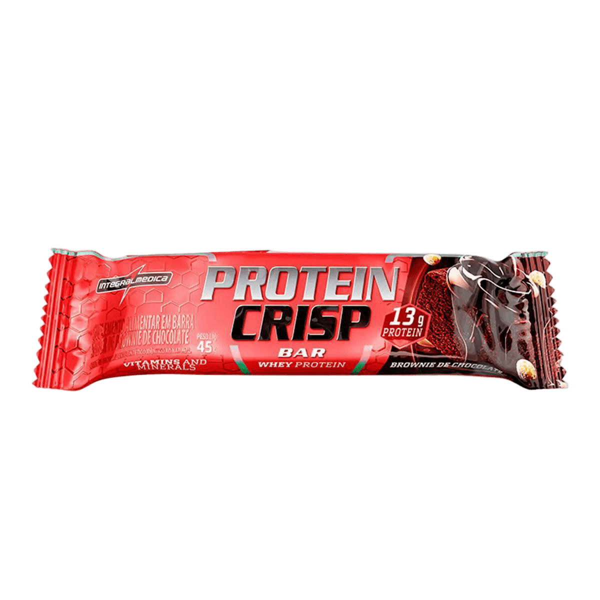CRISP BAR BROWNIE DE CHOCOLATE 45G — INTEGRAL MÉDICA