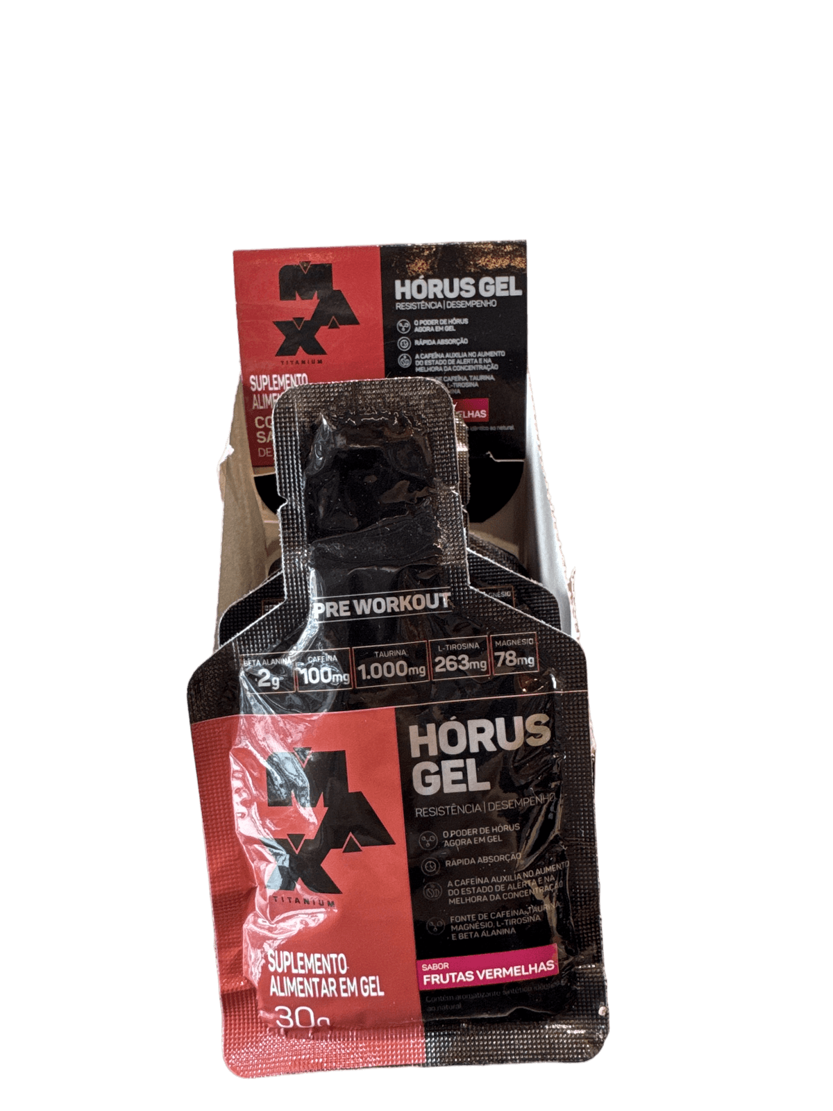 HORUS GEL 30G FRUTAS VERMELHAS — MAX TITANIUM