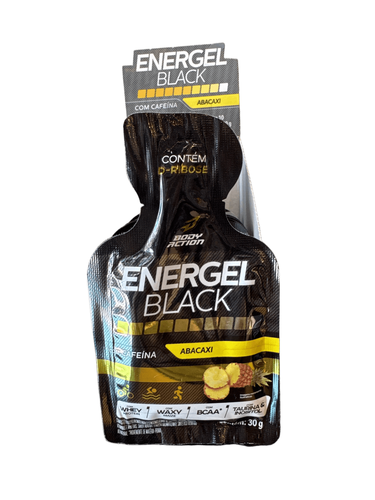 ENERGEL BLACK ABACAXI 30G — BODYACTION