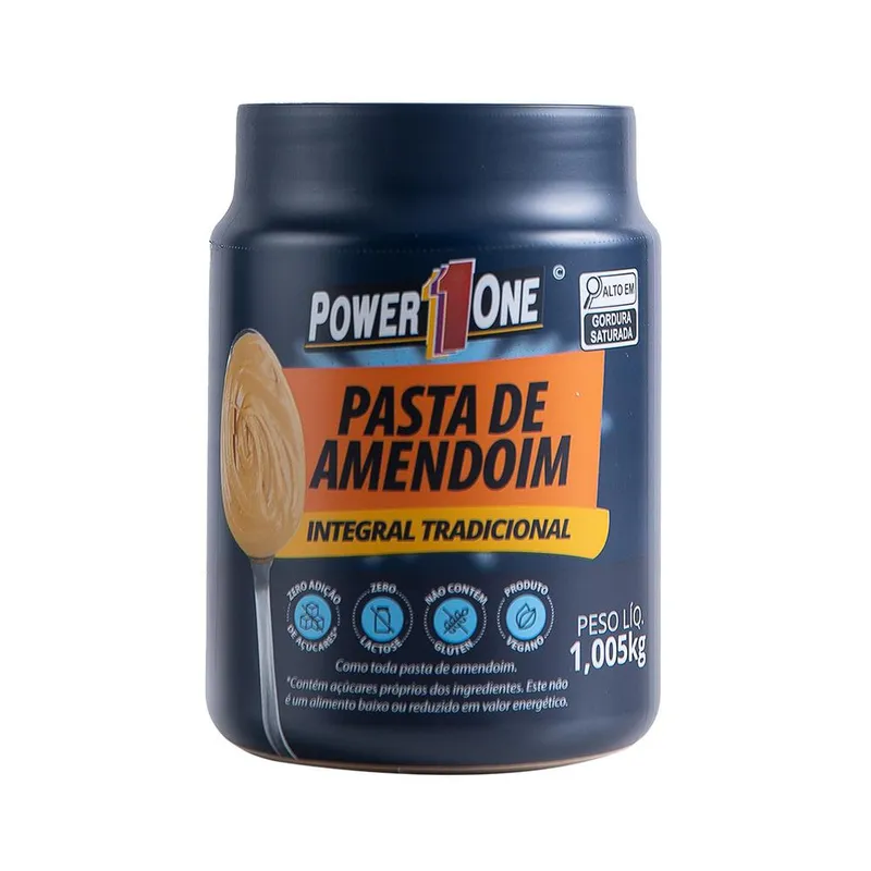 POWER1ONE PASTA DE AMENDOIM TRADICIONAL 1.005KG