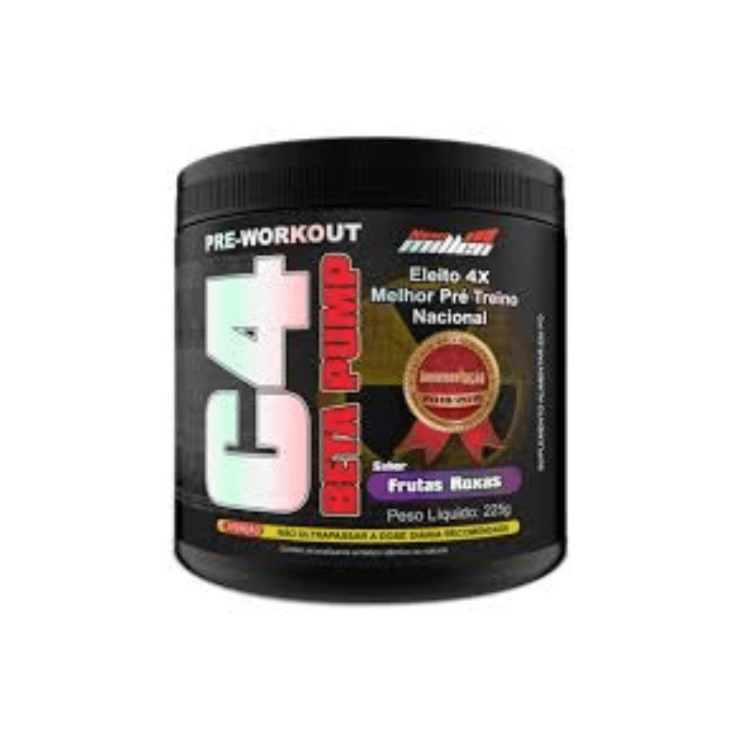 NEW MILLEN C4 BETA PUMP PRE WORKOUT FRUTAS ROXAS 225G