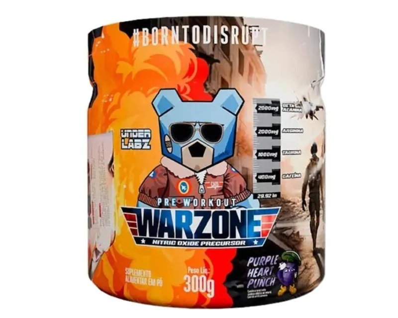 UNDER PRE WORKOUT WARZONE 300G PURPLE HEART PUNCH