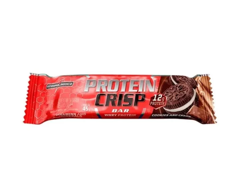 INTEGRAL MEDICA CRISP BAR COOKIES AND CREAM 45G