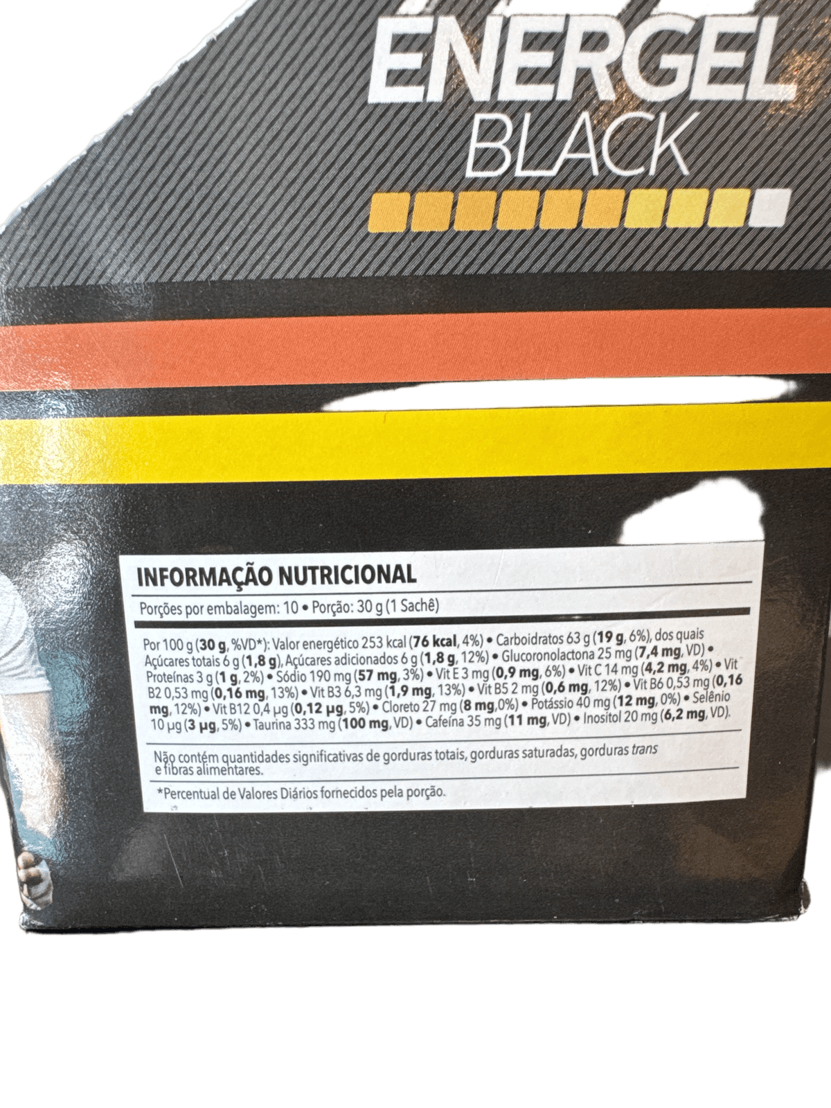 ENERGEL BLACK LARANJA 30G — BODYACTION