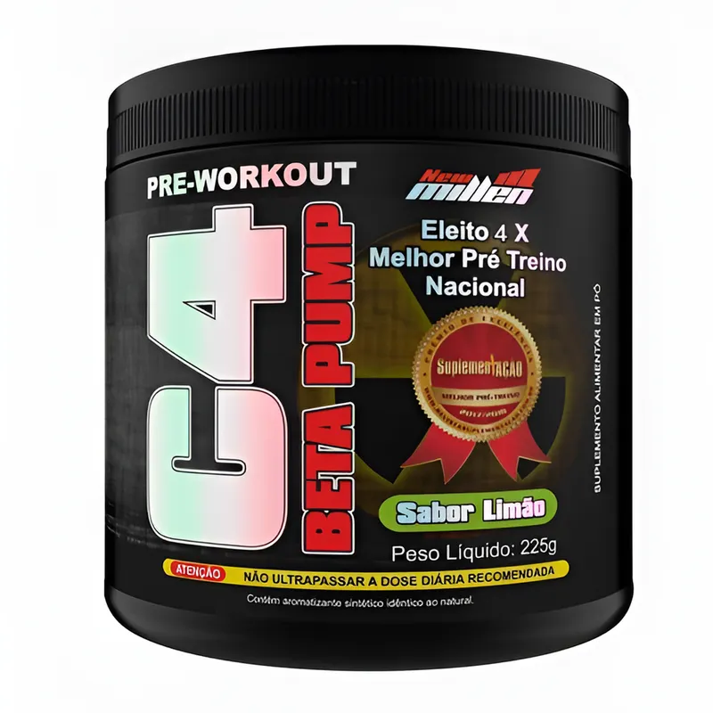 NEW MILLEN C4 BETA PUMP PRE WORKOUT LIMAO 225G