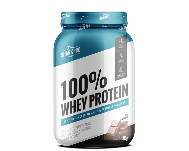 SHARK PRO 100% WHEY PROTEIN 900G CHOCOLATE