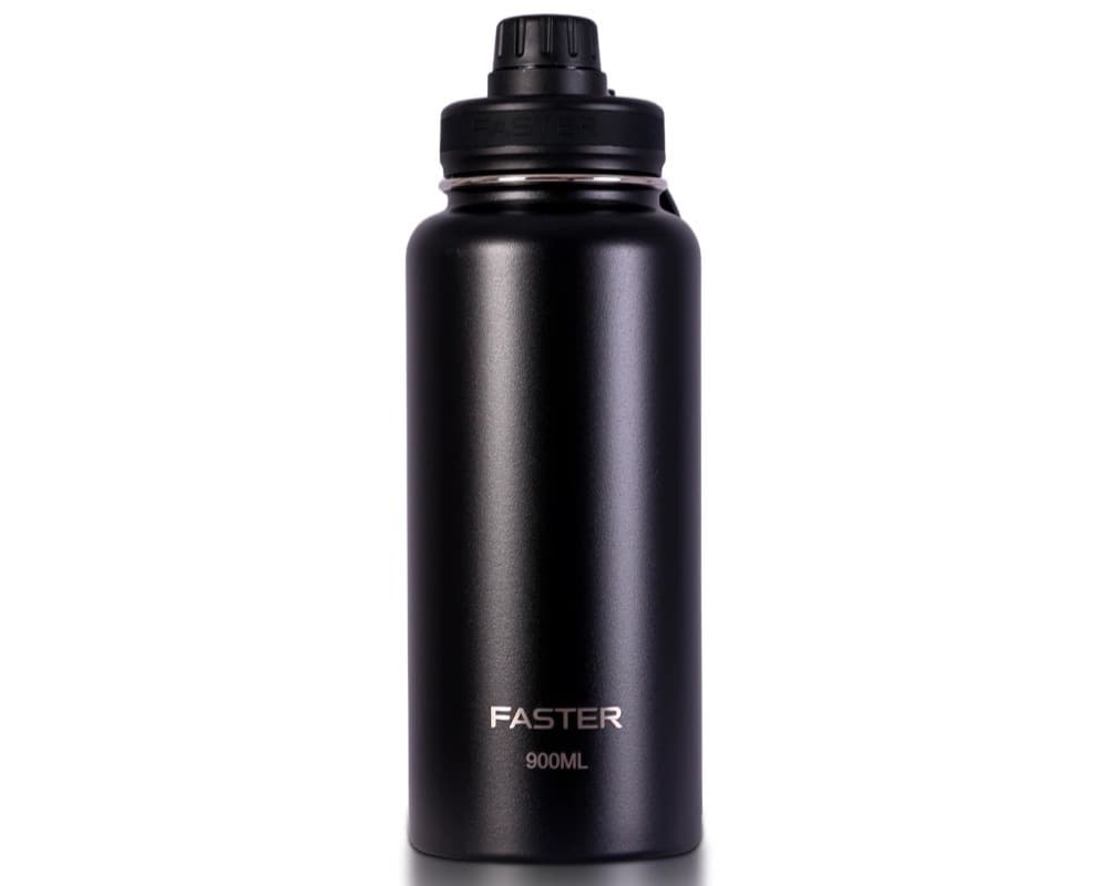 GARRAFA TÉRMICA 900ML FASTER BLACK