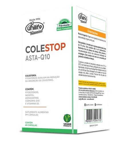 UNILIFE COLESTOP ASTA-Q10 450MG 60 CAPS
