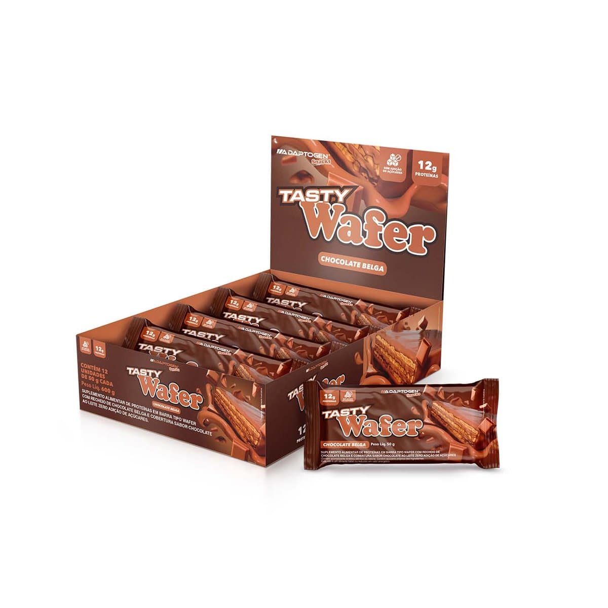ADAPTOGEN TASTY WAFER CHOCOLATE BELGA 50G
