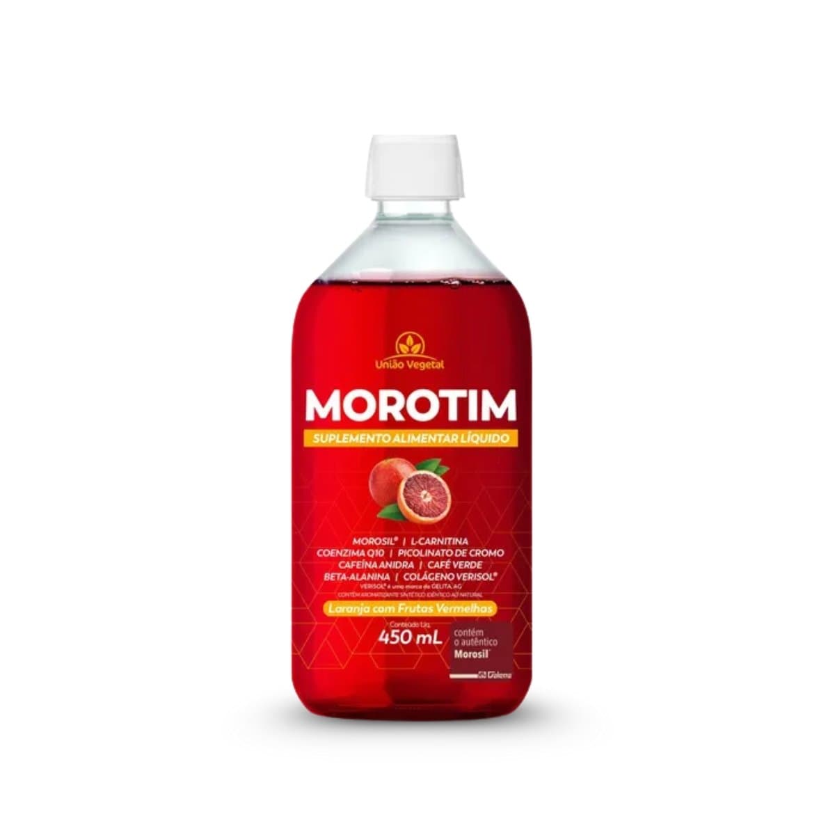 UNIAO VEGETAL MOROTIM LARANJA COM FRUTAS VERMELHAS 450ML