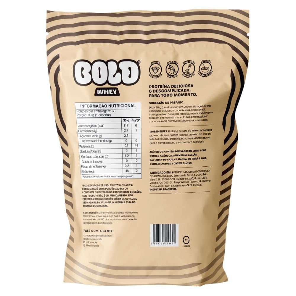 BOLD WHEY MILKSHAKE DE BAUNILHA REFIL 900G