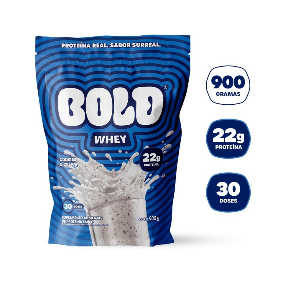 BOLD WHEY COOKIES CREAM REFIL 900G