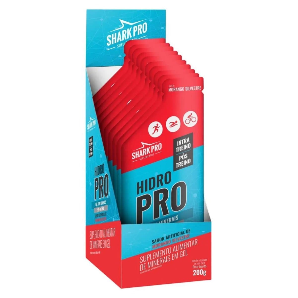 SHARK PRO HIDRO PRO MORANGO SILVESTRE 20G