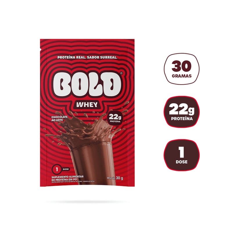 BOLD SACHE WHEY CHOCOLATE AO LEITE 30G