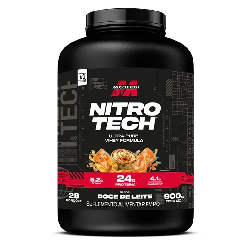 MUSCLETECH NITRO TECH WHEY DOCE DE LEITE 900G