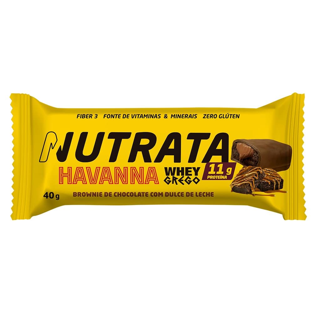 NUTRATA WHEY GREGO HAVANNA BROWNIE DE CHOCOLATE COM DULCE DE LECHE 40G
